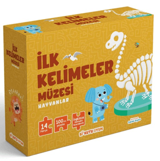 İlk Kelimeler Müzesi - Hayvanlar (İngilizce Destekli Kitap ve Yapboz S