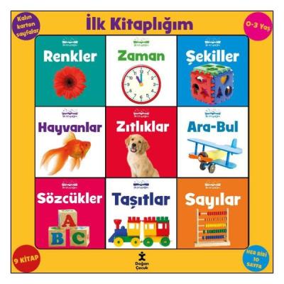 İlk Kitaplığım Seti - 9 Kitap Takım (Ciltli) Kolektif