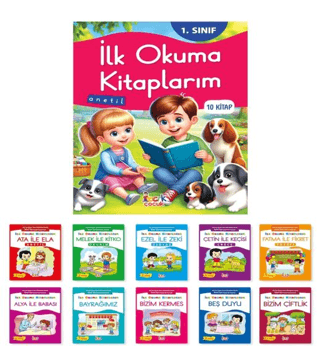 1. Sınıf İlk Okuma Kitaplarım Seti - Anetil - 10 Kitap Takım Kolektif