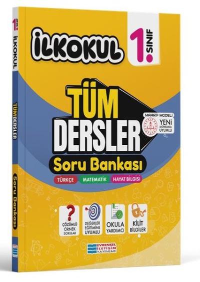 İlkokul 1. Sınıf Tüm Dersler Soru Bankası Kolektif