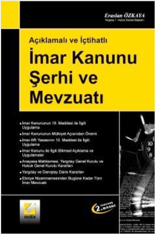 İmar Kanunu Şerhi ve Mevzuatı (Ciltli) Eraslan Özkaya