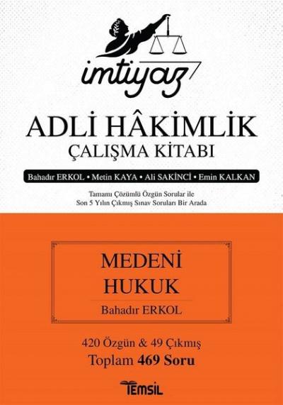 İmtiyaz Adli Hakimlik Çalışma Kitabı - Medeni Hukuk Metin Kaya