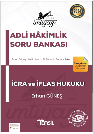 İmtiyaz Adli Hakimlik İcra ve İflas Hukuku Soru Bankası Erhan Güneş