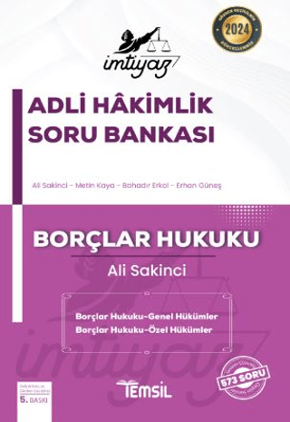 İmtiyaz Adli Hakimlik Soru Bankası Borçlar Hukuku Genel Hükümler - Öze