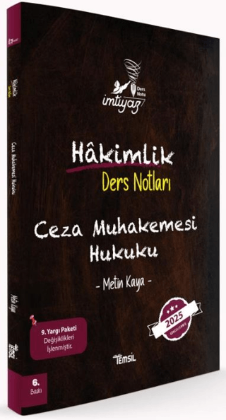 İmtiyaz Ceza Muhakemesi Hukuku Hakimlik Ders Notları Metin Kaya