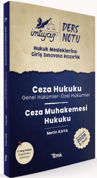 İmtiyaz HMGS Ceza Hukuku & Ceza Muhakemesi Hukuku Ders Notları Metin K