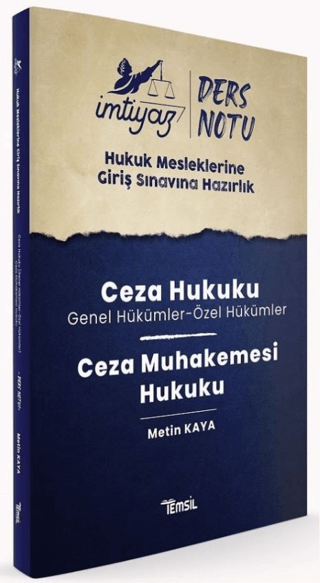 İmtiyaz HMGS Ders Notları Ceza Hukuku & Ceza Muhakemesi Hukuku Metin K