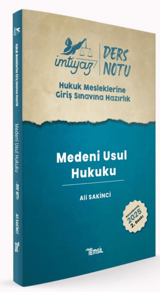 İmtiyaz HMGS Ders Notları Medeni Usul Hukuku Ali Sakinci