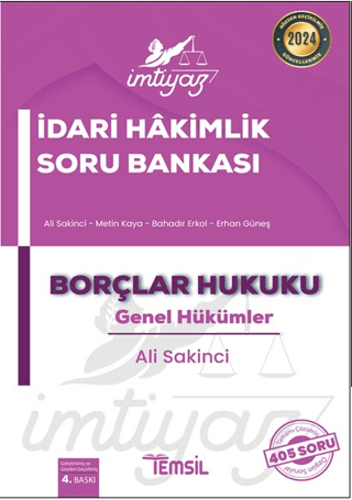 İmtiyaz İdari Hakimlik Soru Bankası Borçlar Hukuku Genel Hükümler Ali 