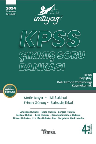 İmtiyaz KPSS Çıkmış Soru Bankası Metin Kaya