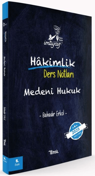 İmtiyaz Medeni Hukuk Hakimlik Ders Notları Bahadır Erkol