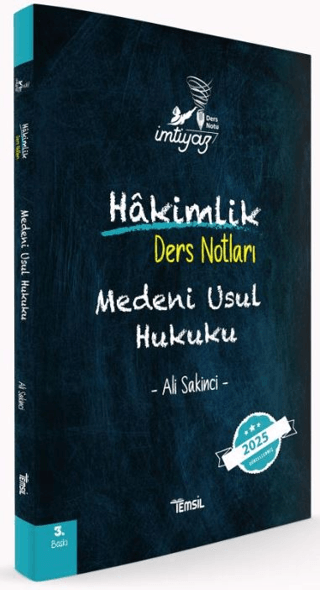 İmtiyaz Medeni Usul Hukuku Hakimlik Ders Notları Ali Sakinci