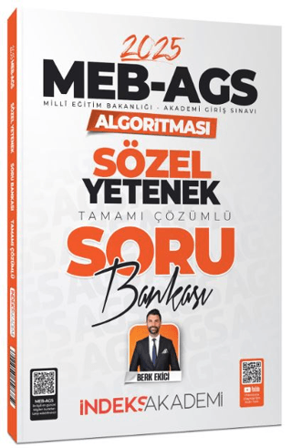 İndeks Akademi 2025 MEB-AGS Algoritması Sözel Yetenek Soru Bankası Çöz