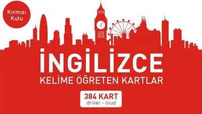 İngilizce Kelime Öğreten Kartlar - Kırmızı Kart - 384 Kart Kolektif