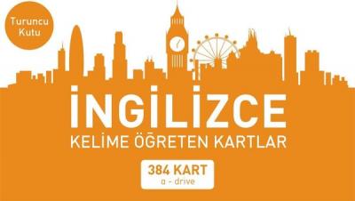 İngilizce Kelime Öğreten Kartlar - Turuncu Kutu - 384 Kart Kolektif