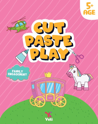 Cut Paste Play - Family Engagement - İngilizce Kes Yapıştır Oyna Kitab