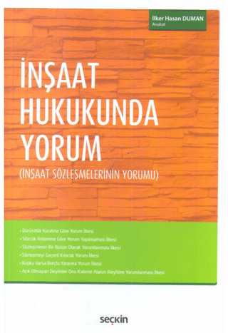 İnşaat Hukukunda Yorum İlker Hasan Duman