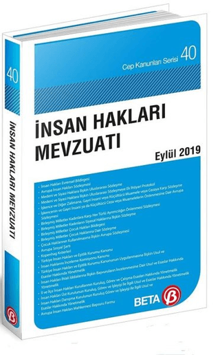 İnsan Hakları Mevzuatı Eylül 2019 Celal Ülgen