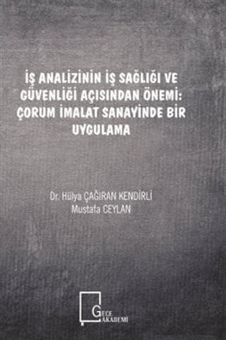 İş Analizinin İş Sağlığı ve Güvenliği Açısından Önemi: Çorum İmalat Sa