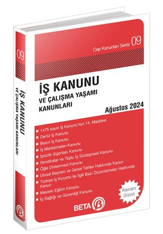 İş Kanunu ve Çalışma Yaşamı Kanunları Ağustos 2024 - Cep Kanunları Ser