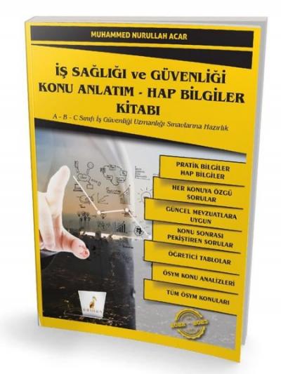 İş Sağlığı ve Güvenliği İSG Konu Anlatım - Hap Bilgiler Kitabı Muhamme