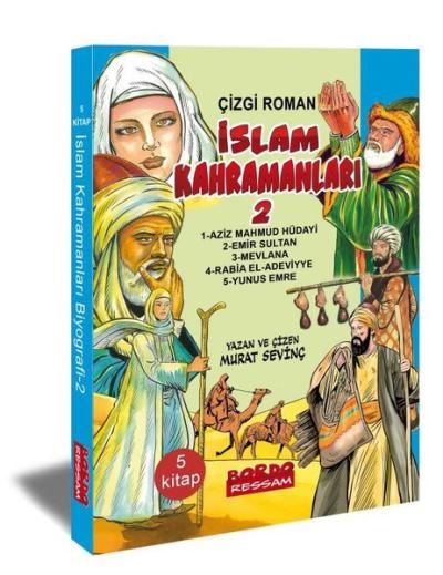 İslam Kahramanları 2 Çizgi Roman Seti - 5 Kitap Takım Murat Sevinç