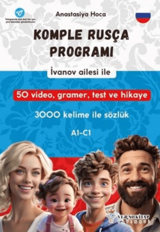 İvanov Ailesi İle Komple Rusça Programı (A1 - C1) 3000 Kelime İle Sözl