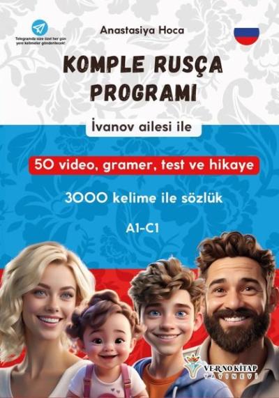 İvanov Ailesi İle Komple Rusça Programı (A1 - C1) 3000 Kelime İle Sözl