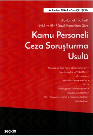 Kamu Personeli Ceza Soruşturma Usulü İbrahim Pınar