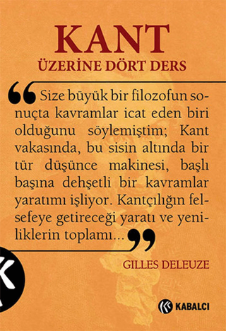 Kant Üzerine Dört Ders %30 indirimli Gilles Deleuze