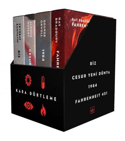 Kara Dörtleme Kutu Set (4 Kitap Takım) (Ciltli) Alican Saygı Ortanca