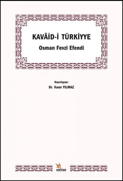 Kavaid-i Türkiyye Osman Fevzi Efendi