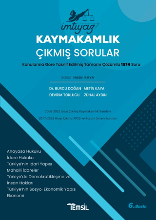 Kaymakamlık Çıkmış Sorular Metin Kaya