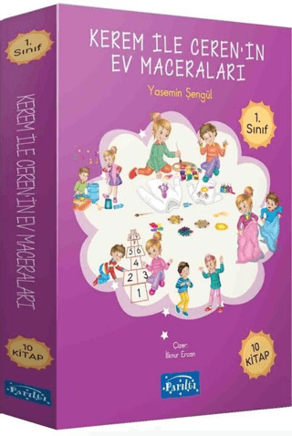 Kerem ile Ceren'in Ev Maceraları - 10 Kitap Set Yasemin Şengül