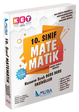 KET Serisi 10. Sınıf Matematik Defter ve Kitap Muba Yayınları Zahide Ö