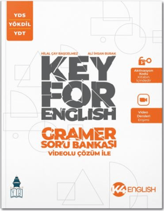 Key for English Gramer Soru Bankası Videolu Çözüm ile Kolektif