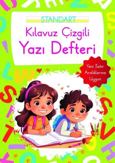 Kılavuz Çizgili Yazı Defteri Büyük Boy - Yeşil Kolektif