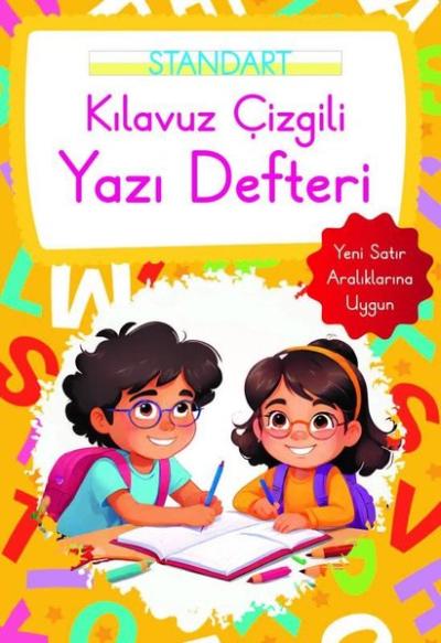 Kılavuz Çizgili Yazı Defteri Küçük Boy - Turuncu Kolektif