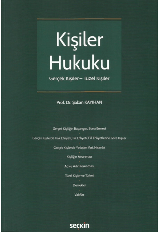 Kişiler Hukuku Şaban Kayıhan