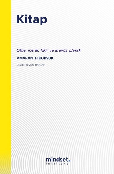 Kitap - Obje İçerik Fikir ve Arayüz Olarak Amaranth Borsuk