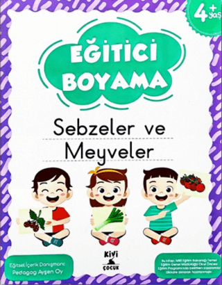 Kivi Eğitici Boyama Sebzeler Ve Meyveler Kolektif