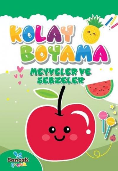 Kolay Boyama - Meyveler ve Sebzeler Fatıma Gülbahar Karaca