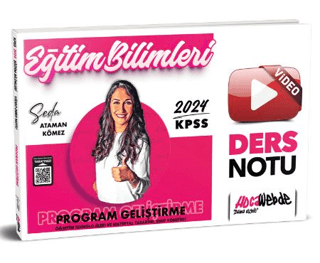 KPSS 2024 Eğitim Bilimleri Program Geliştirme Video Ders Notu Seda Ata