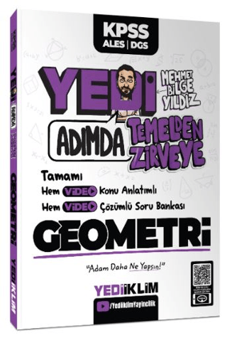 KPSS-ALES-DGS Yedi Adımda Temelden Zirveye Geometri Video Konu Anlatım