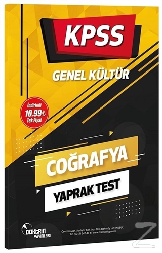 KPSS Coğrafya Yaprak Test Kolektif