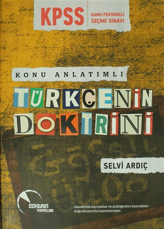 KPSS Konu Anlatımlı Türkçenin Doktrini Selvi Ardıç