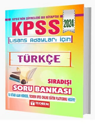 2024 KPSS Lisans Türkçe Sıradışı Soru Bankası Kolektif