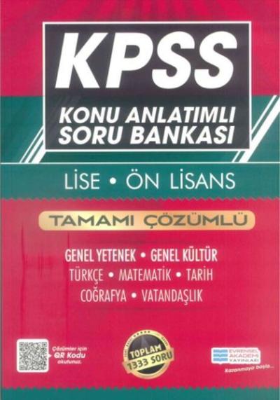 KPSS Lise Ön Lisans GYGK Konu Anlatımlı Soru Bankası Kolektif