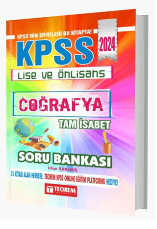 2024 KPSS Lise Ön Lisans Tam İsabet Coğrafya Soru Bankası Kolektif