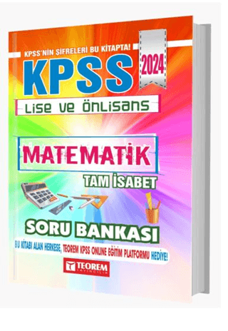 2024 KPSS Lise Ön Lisans Tam İsabet Matematik Soru Bankası Kolektif